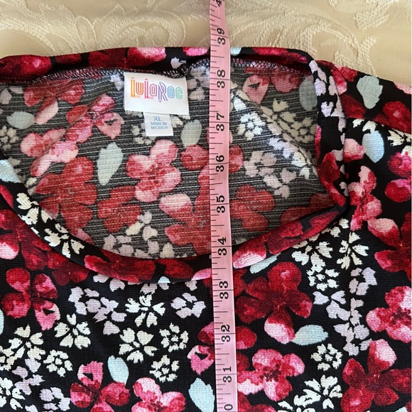 LuLaRoe Ariel Three Tiered Floral Dress with Pockets oversized XL fits like 2XL - Picture 9 of 12